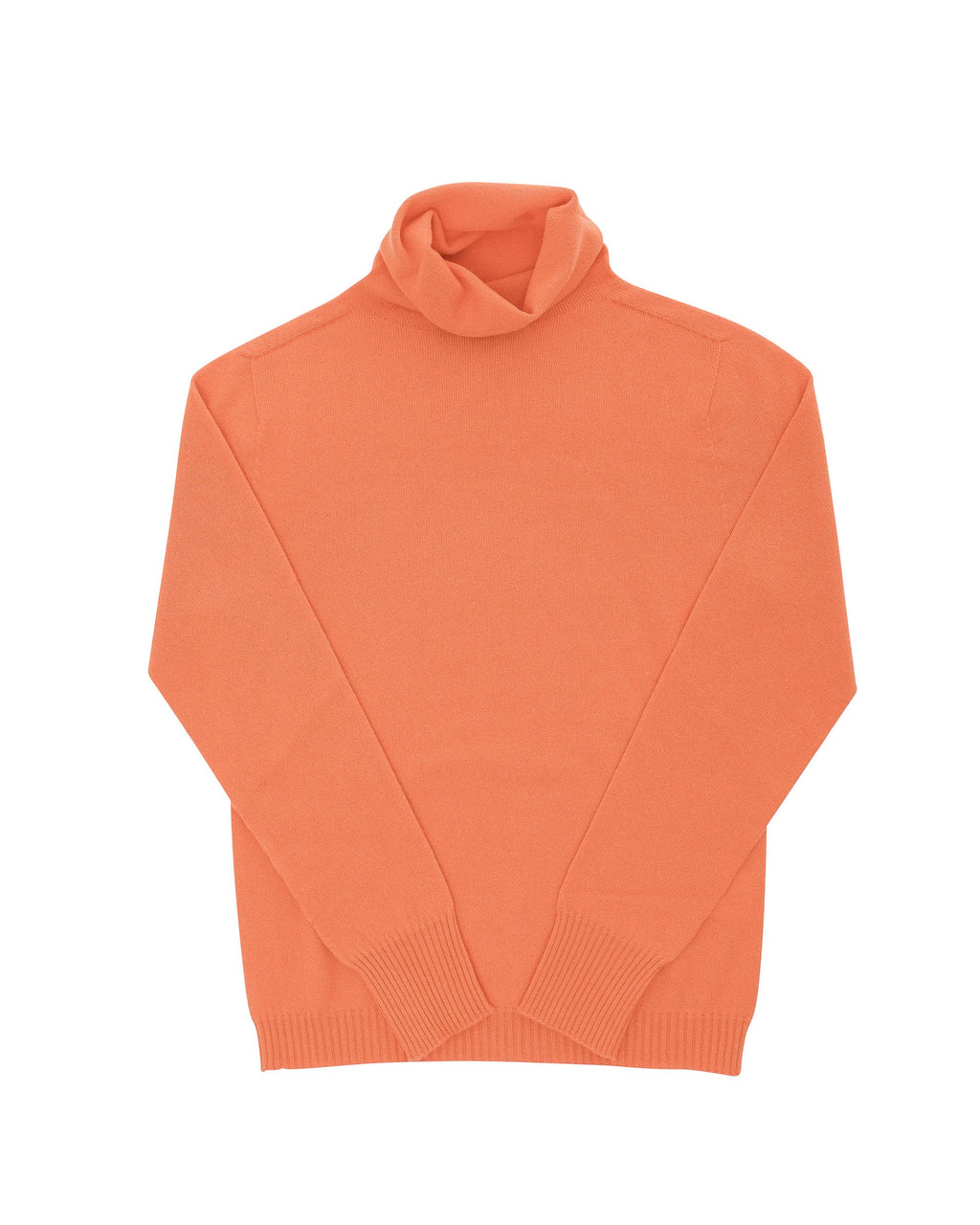 Maglione dolcevita da donna in cashmere Crown of Edinburgh COE 0023 ARANCIONE