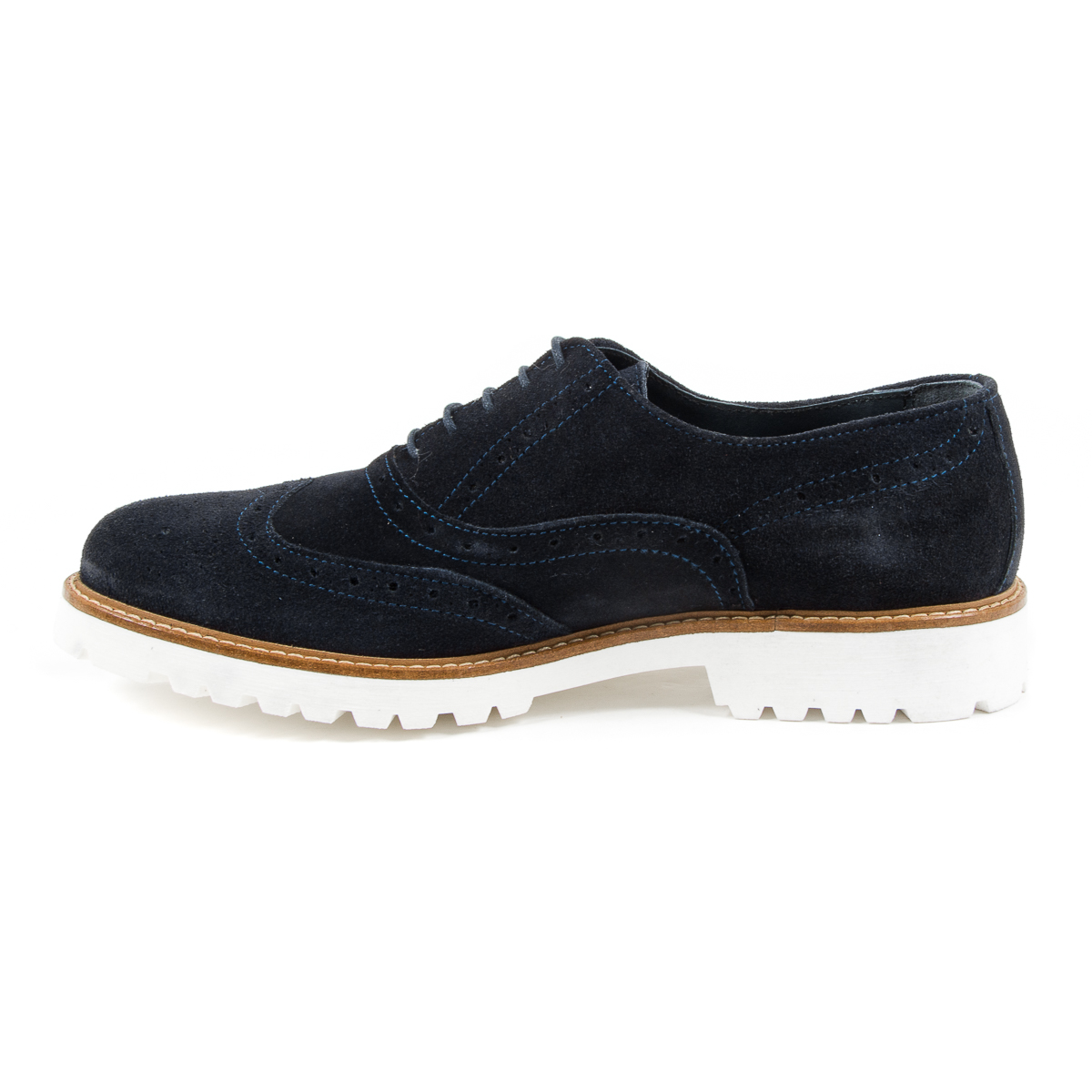 Andrew Charles Scarpa Brogue da Uomo Blu LUIS