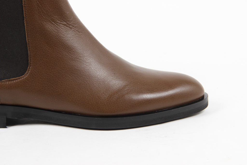 Stivaletto Donna V 1969 Italia B1578 VITELLO BOTTOLATO CUOIO