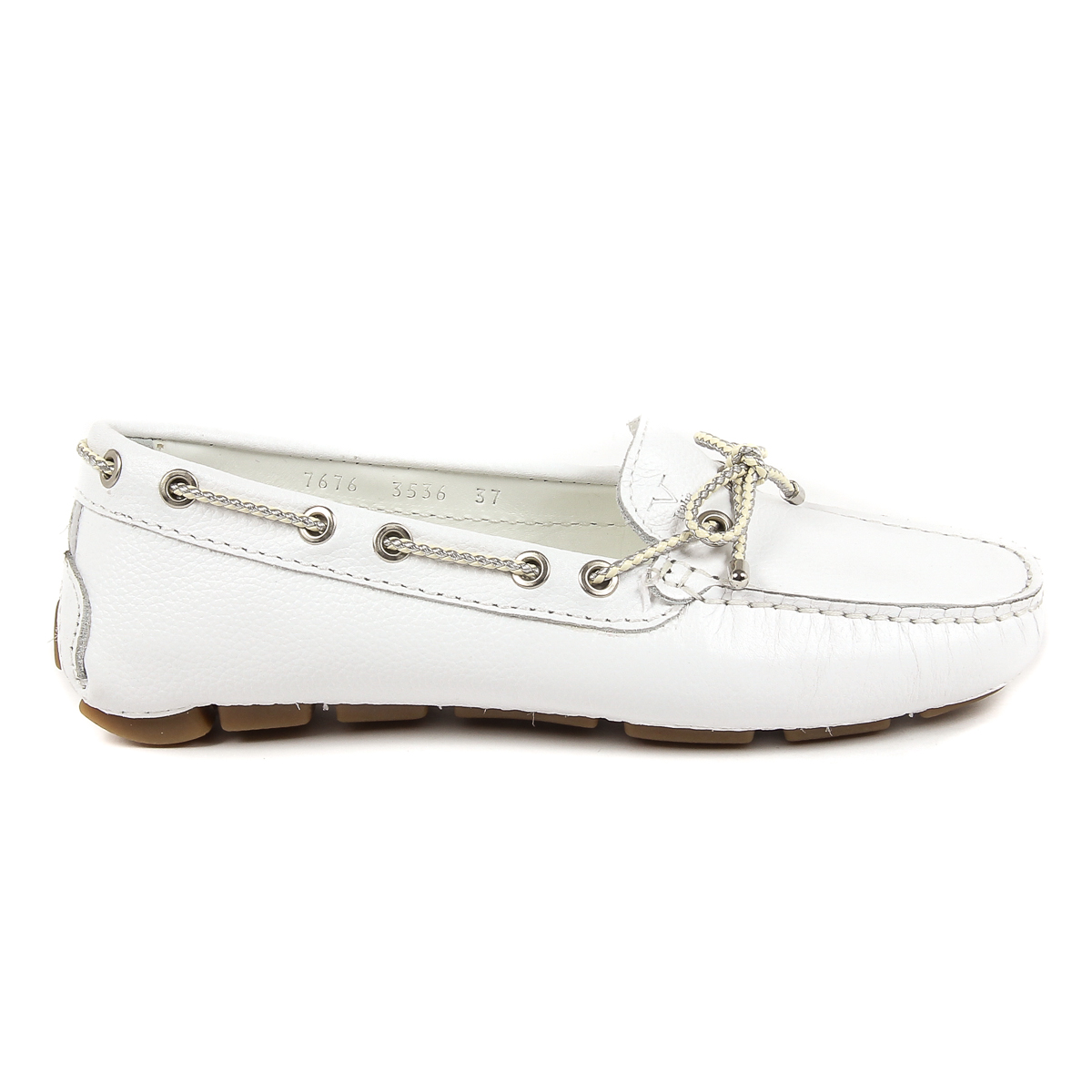 V 1969 Italia Mocassino Donna Bianco EMILIA