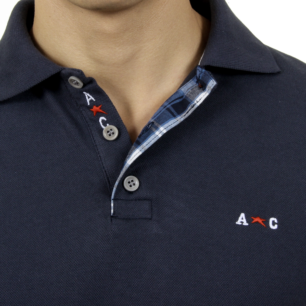 Andrew Charles Polo da uomo a maniche corte blu scuro SEMELO
