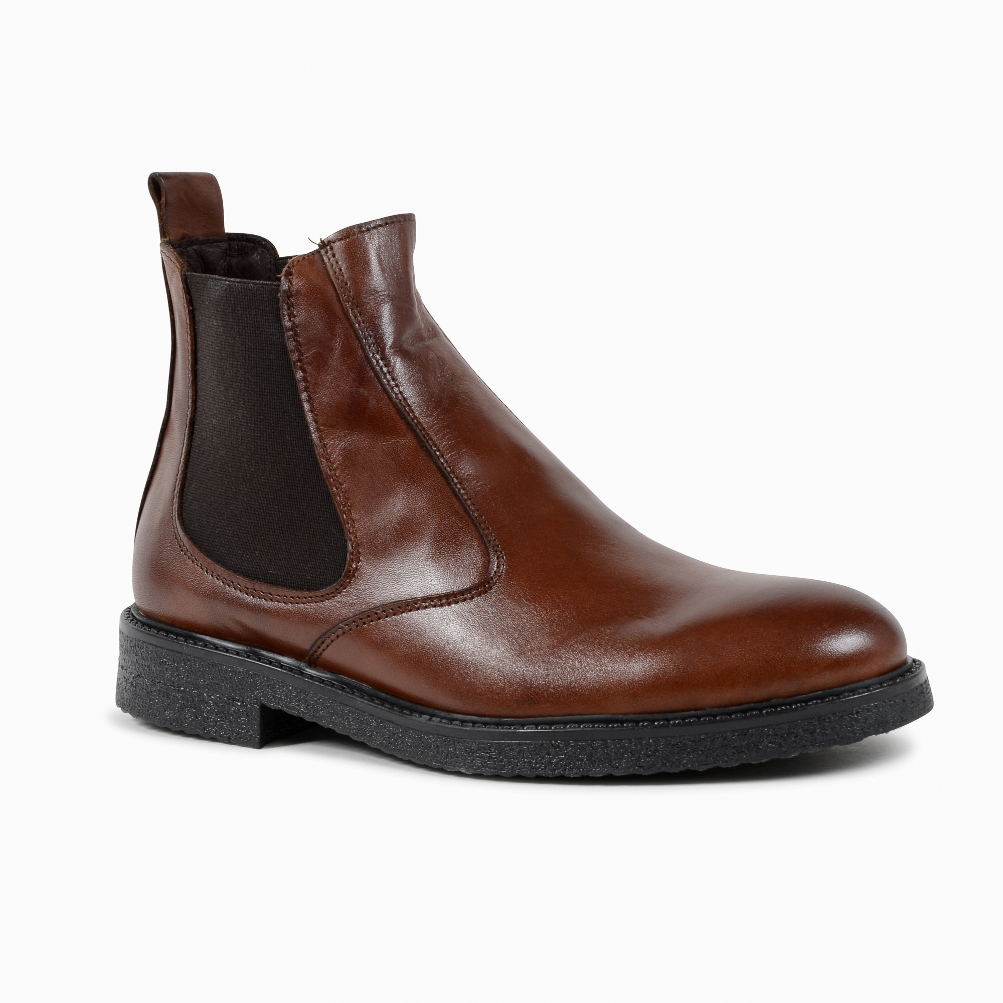 Stivaletto Uomo 19V69 Italia Cammello 043 G VITELLO CUOIO