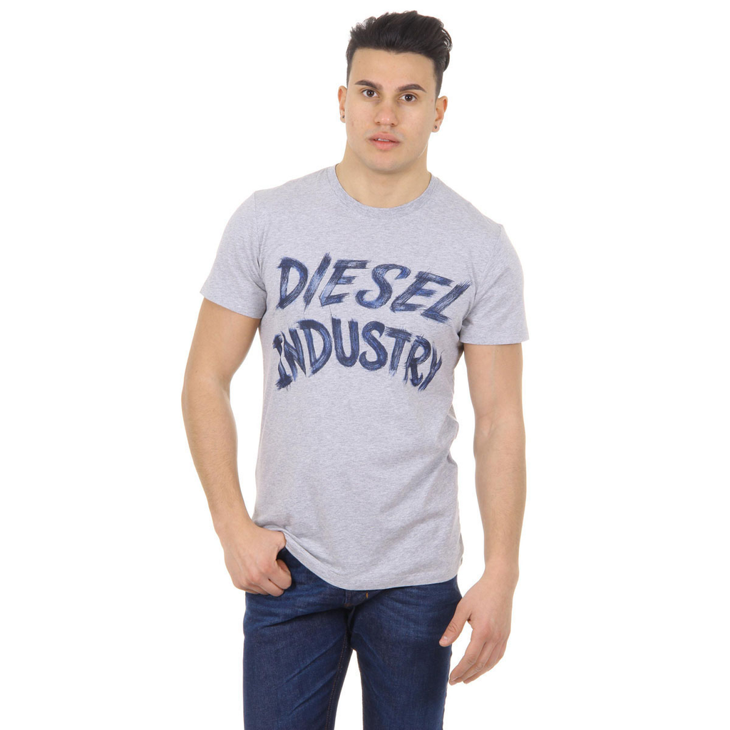 Diesel T-Shirt Uomo Maniche Corte Girocollo 00SGFJ 0091B 912 T-AETHALAS