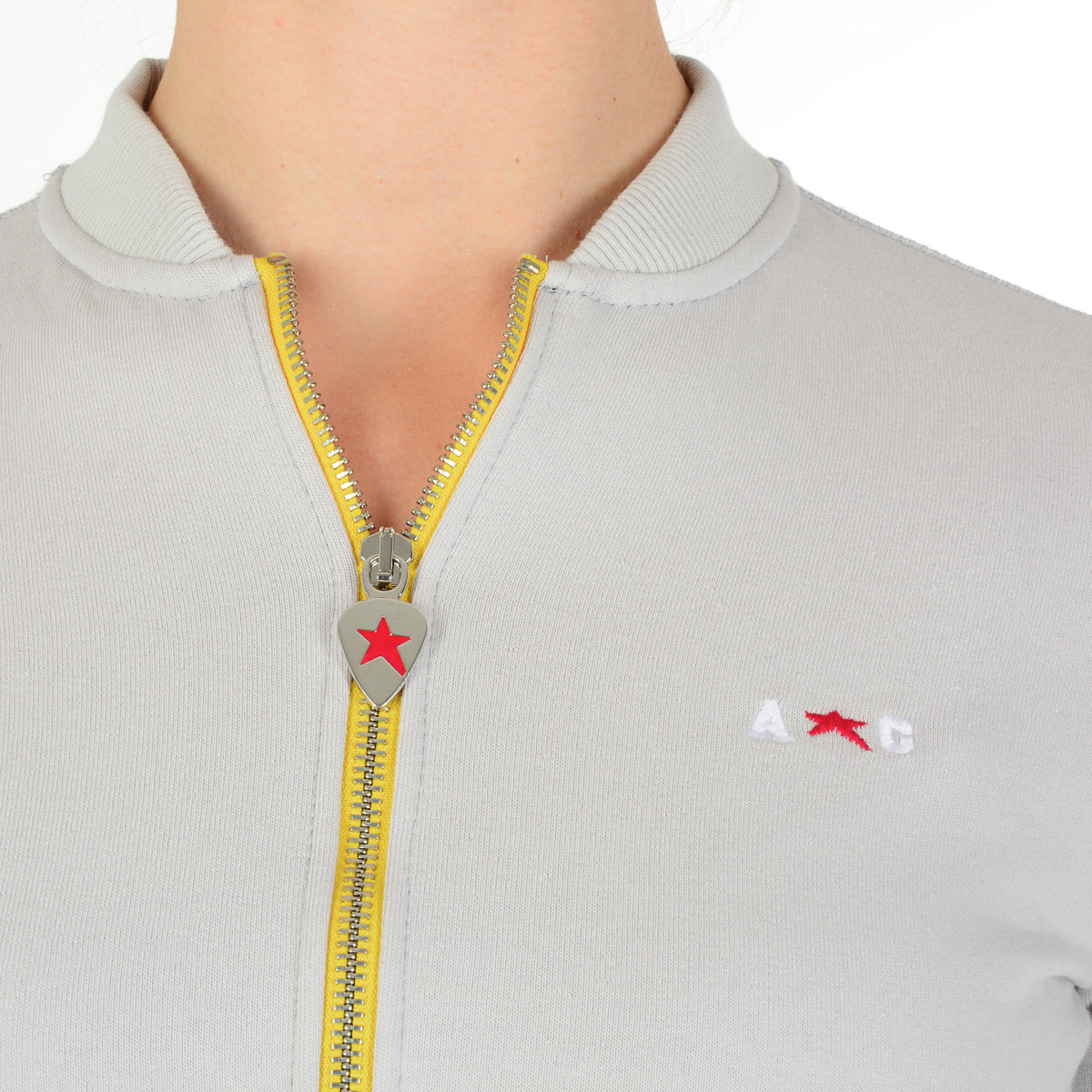 Andrew Charles Maglione da donna a maniche lunghe grigio SUMATRA