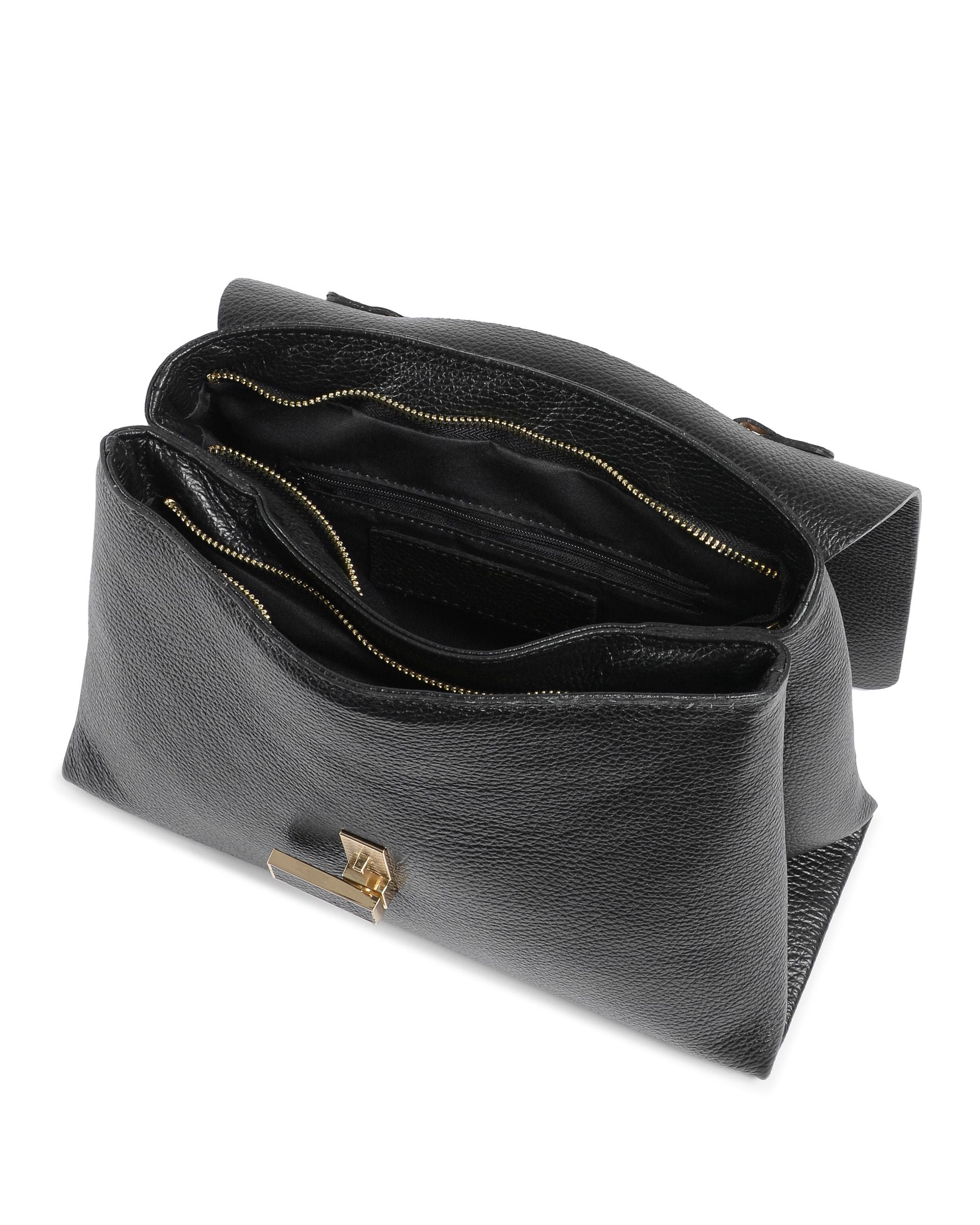 Borsa a mano da donna V Italia Nera 10520 DOLLARO NERO