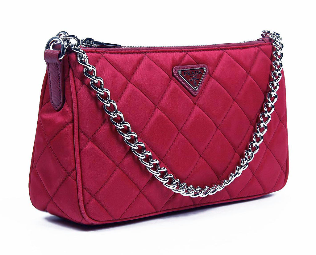 Borsa pochette Prada BT1026 Ibisco Impuntu Tessuto