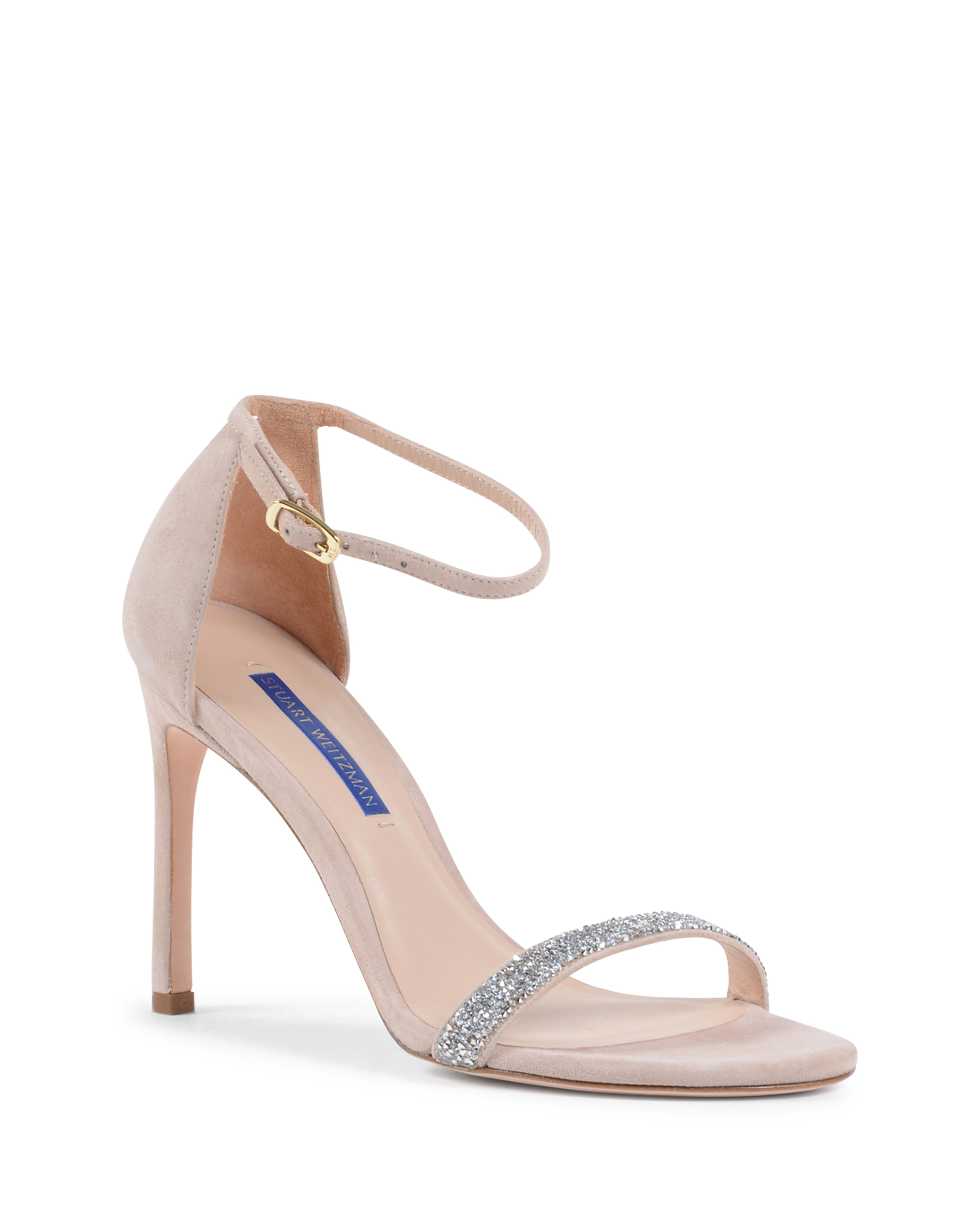 Stuart Weitzman Sandalo con cinturino alla caviglia da donna Beige NUDISTSONG DOLCE