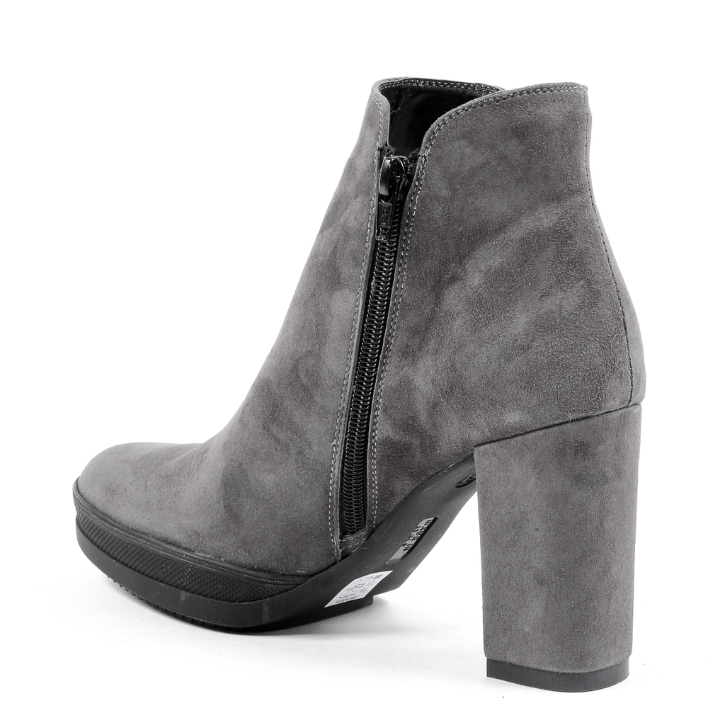 Stivaletti con tacco da donna Andrew Charles, grigi SHERYL