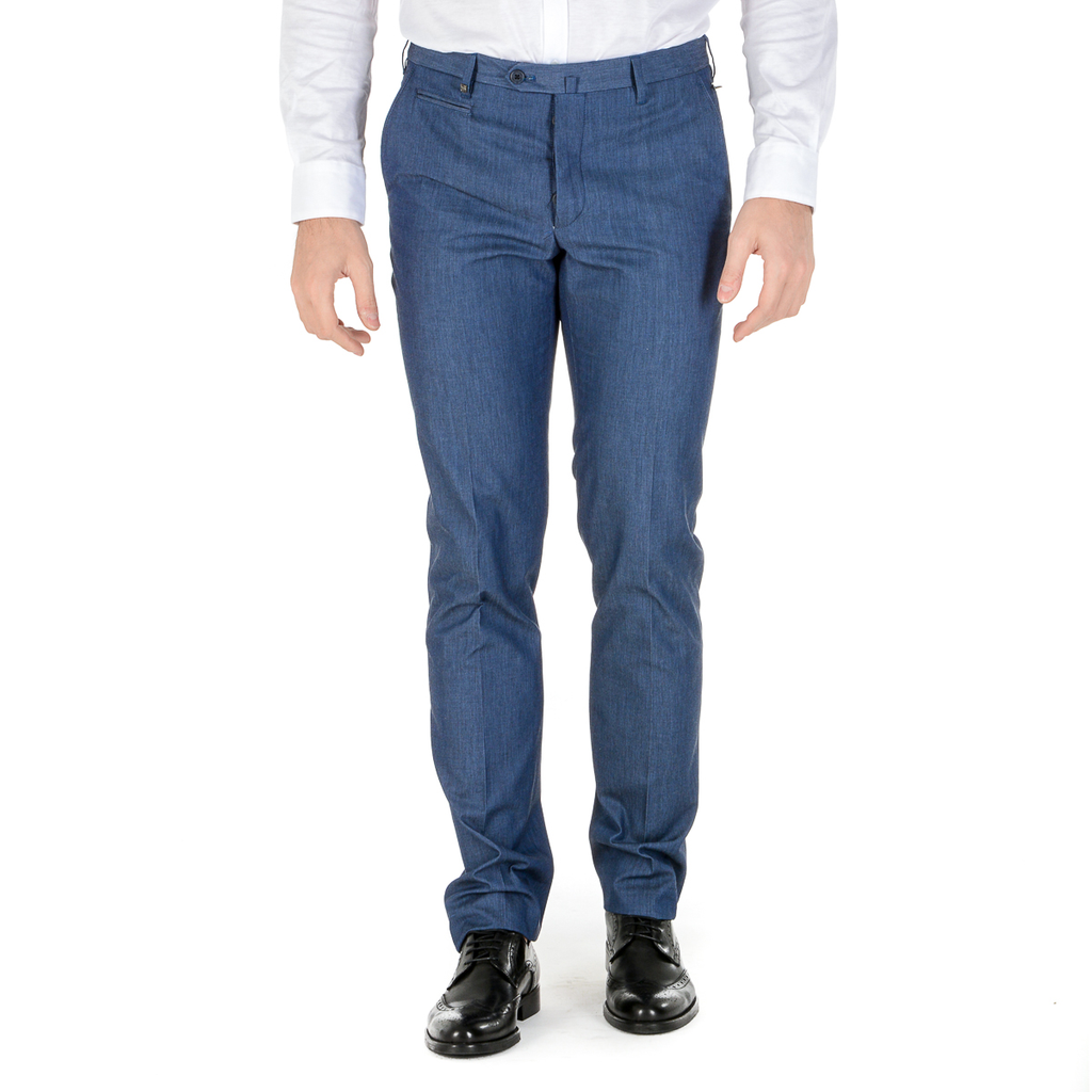 Corneliani Pantaloni Uomo Azzurro