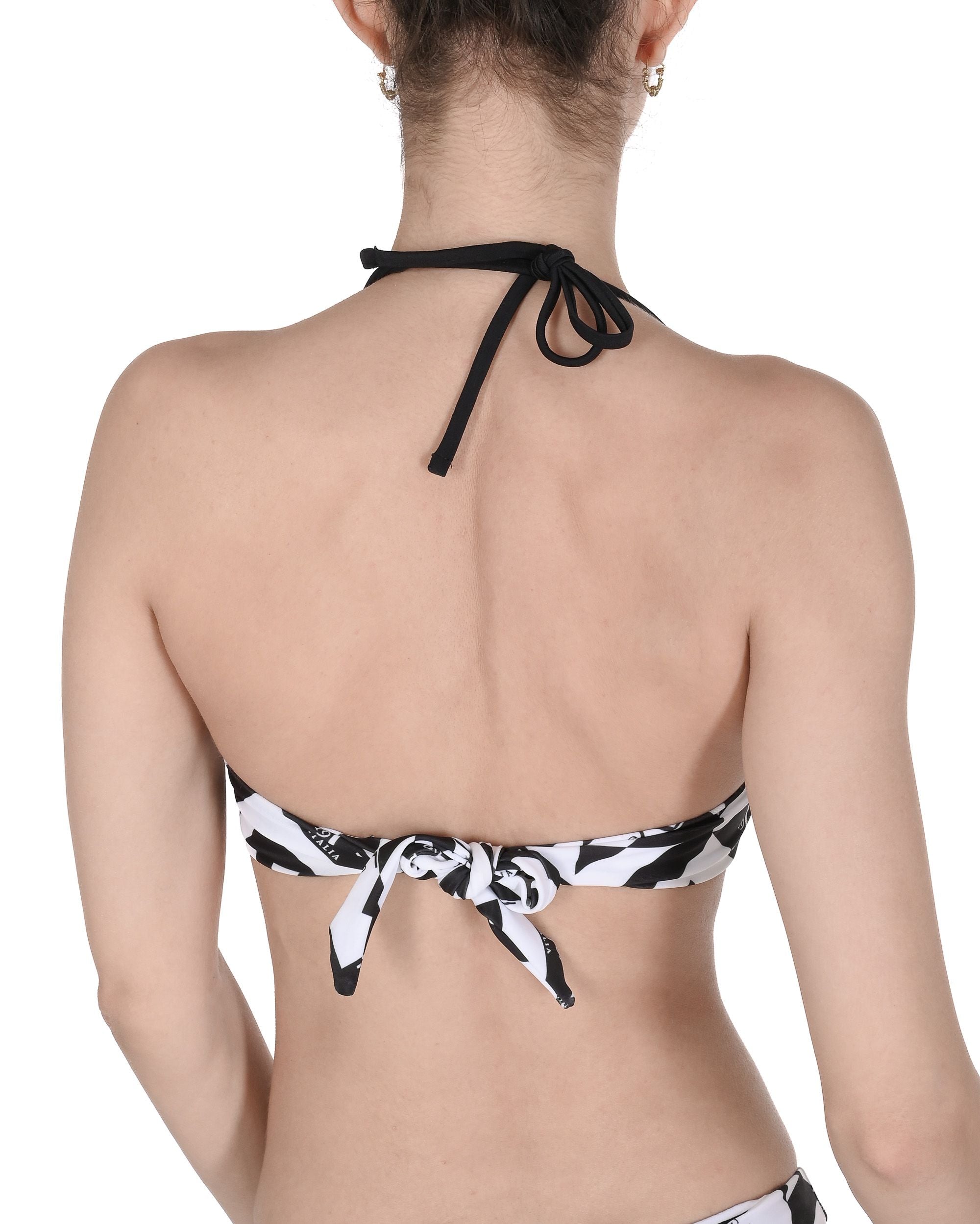 19V69 Italia Slip da bagno da donna VSC1WBT07 NERO BIANCO