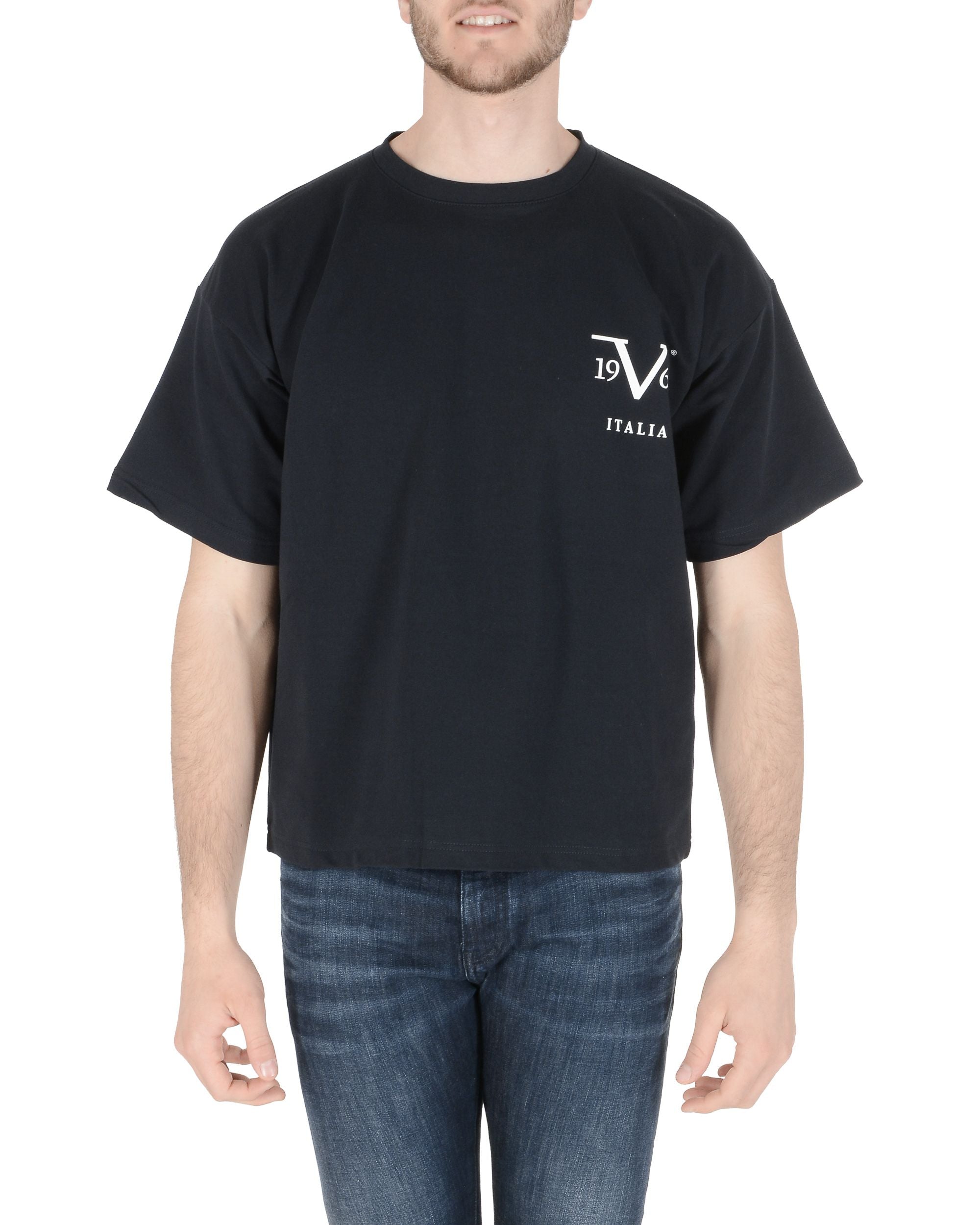 19V69 Italia T-Shirt Uomo Blu Navy AZIR NAVY BLUE