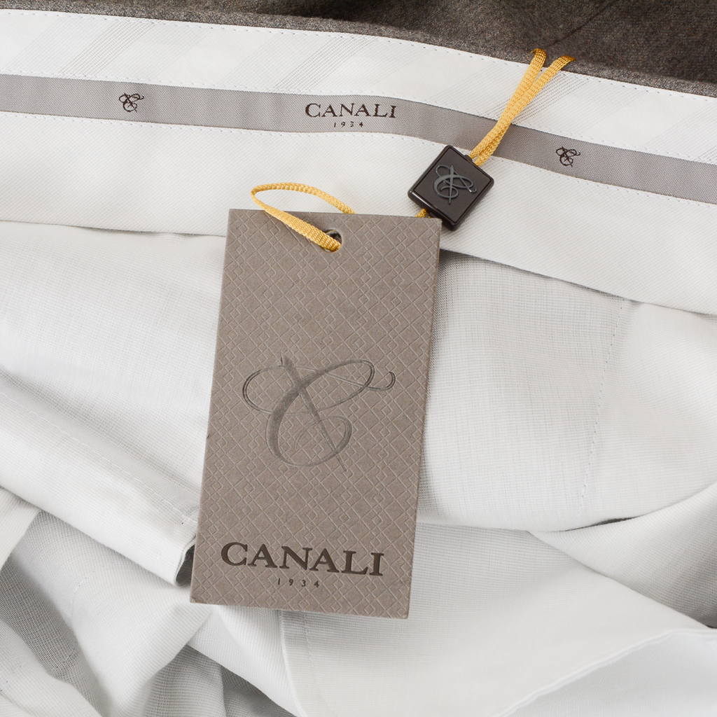 Pantaloni da uomo Canali grigi