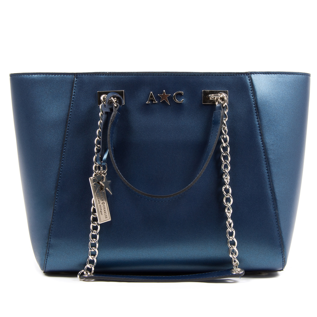 Borsa a mano da donna Andrew Charles Blu KEY