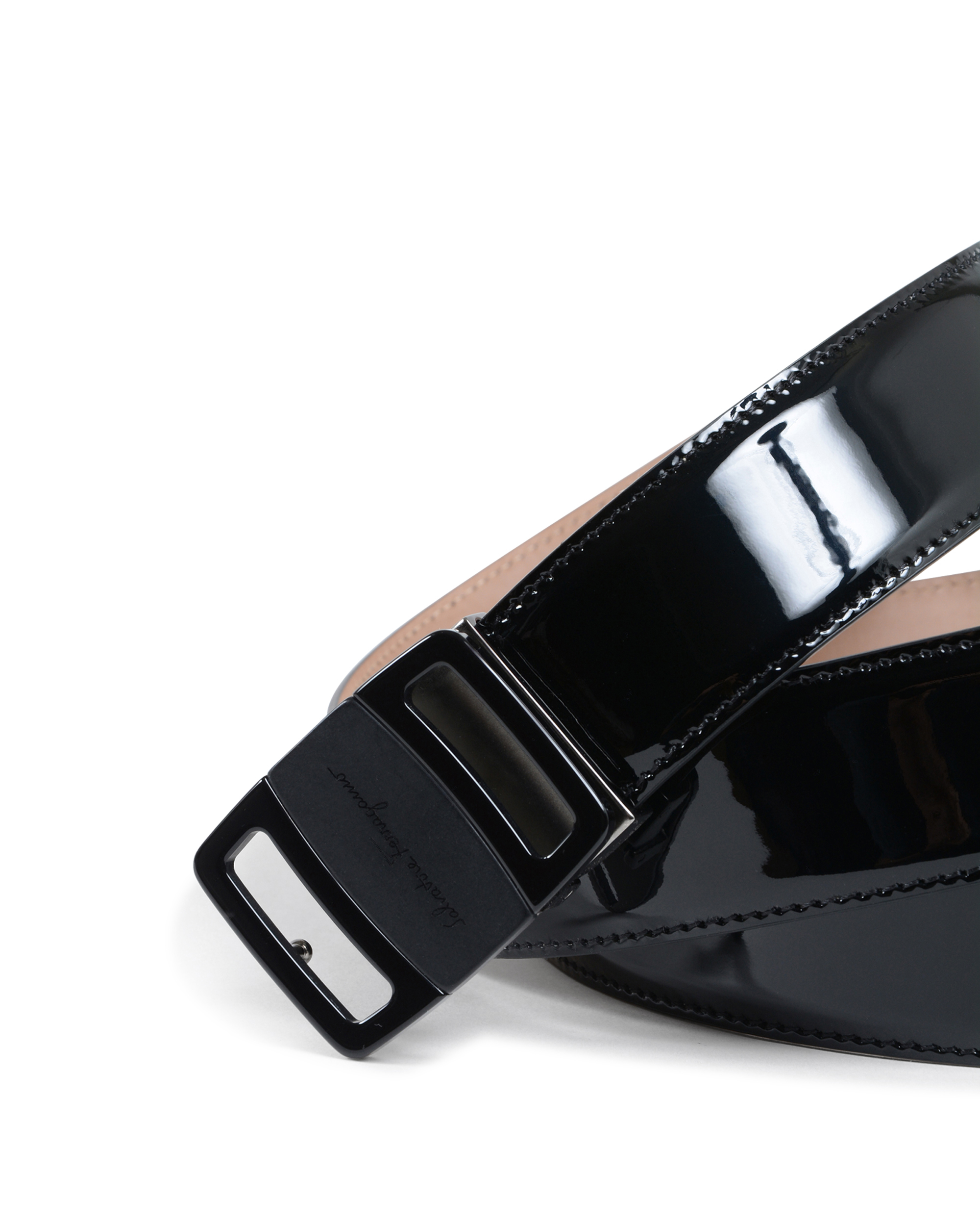 Cintura regolabile da uomo Salvatore Ferragamo nera 679775 697074