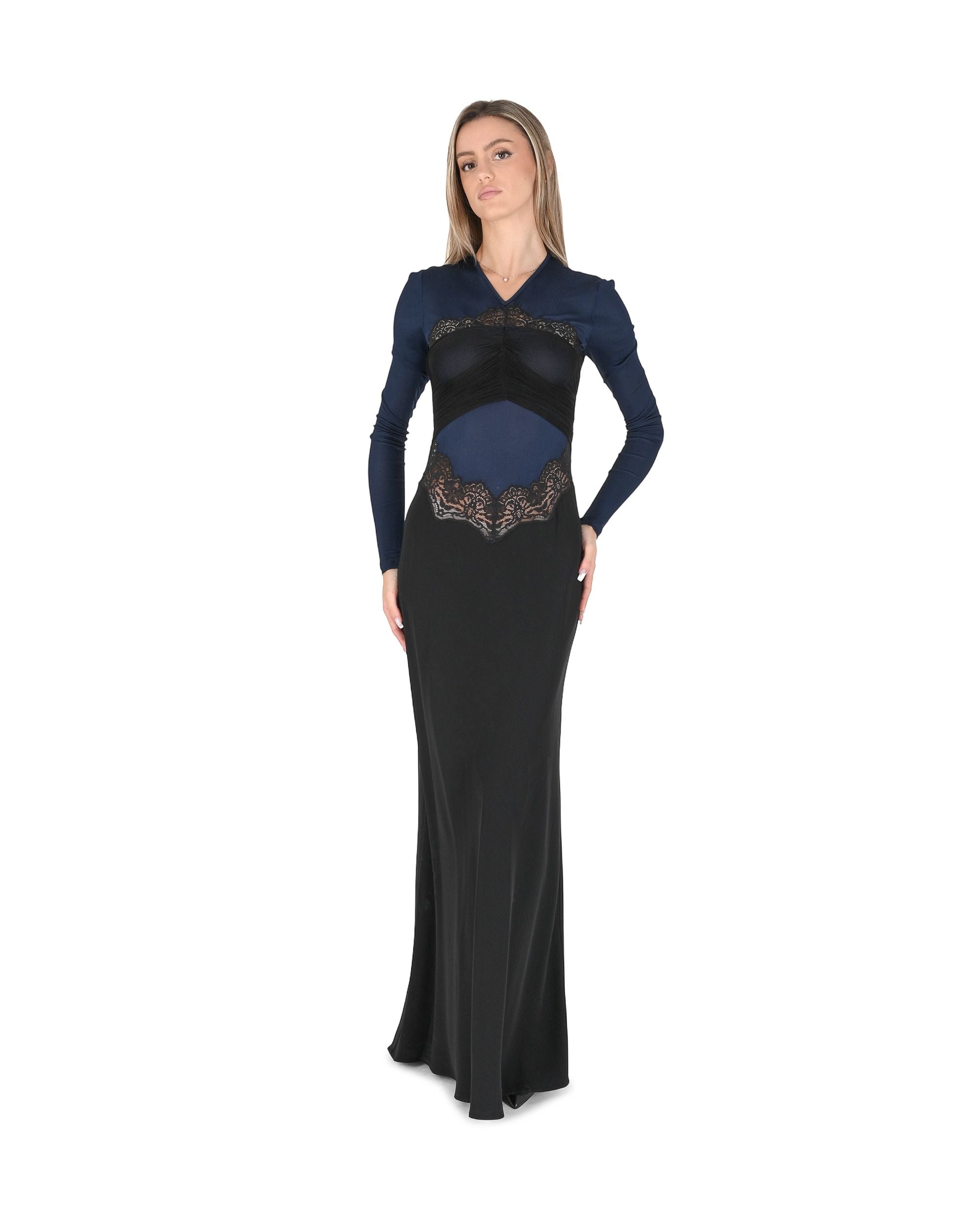 Christopher Esber Abito da donna 24033117 BLU/NERO 5B2