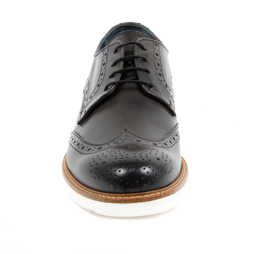 V 1969 Italia Scarpa Brogue da Uomo Grigio Scuro VINCENT