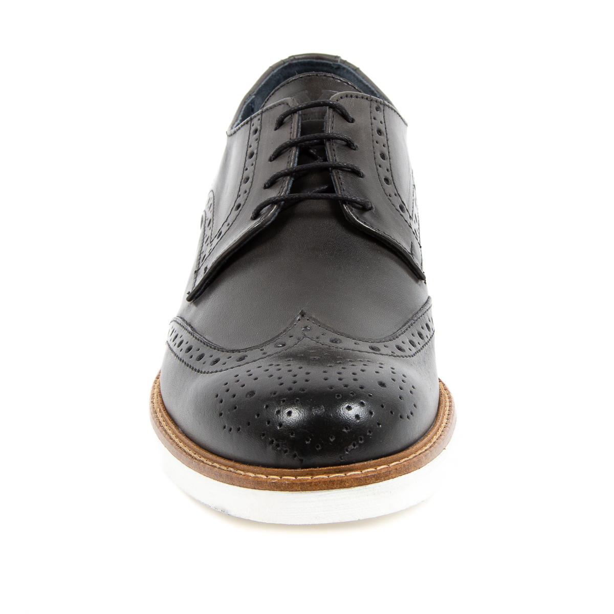 V 1969 Italia Scarpa Brogue da Uomo Grigio Scuro VINCENT