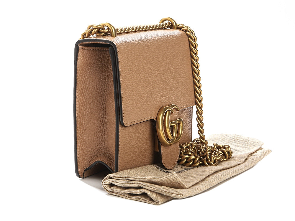 Borsa a tracolla in pelle GG Marmont