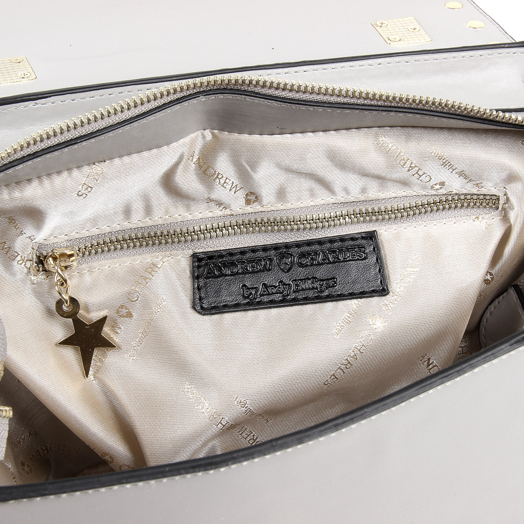 Borsa a mano da donna Andrew Charles grigio chiaro JAIME
