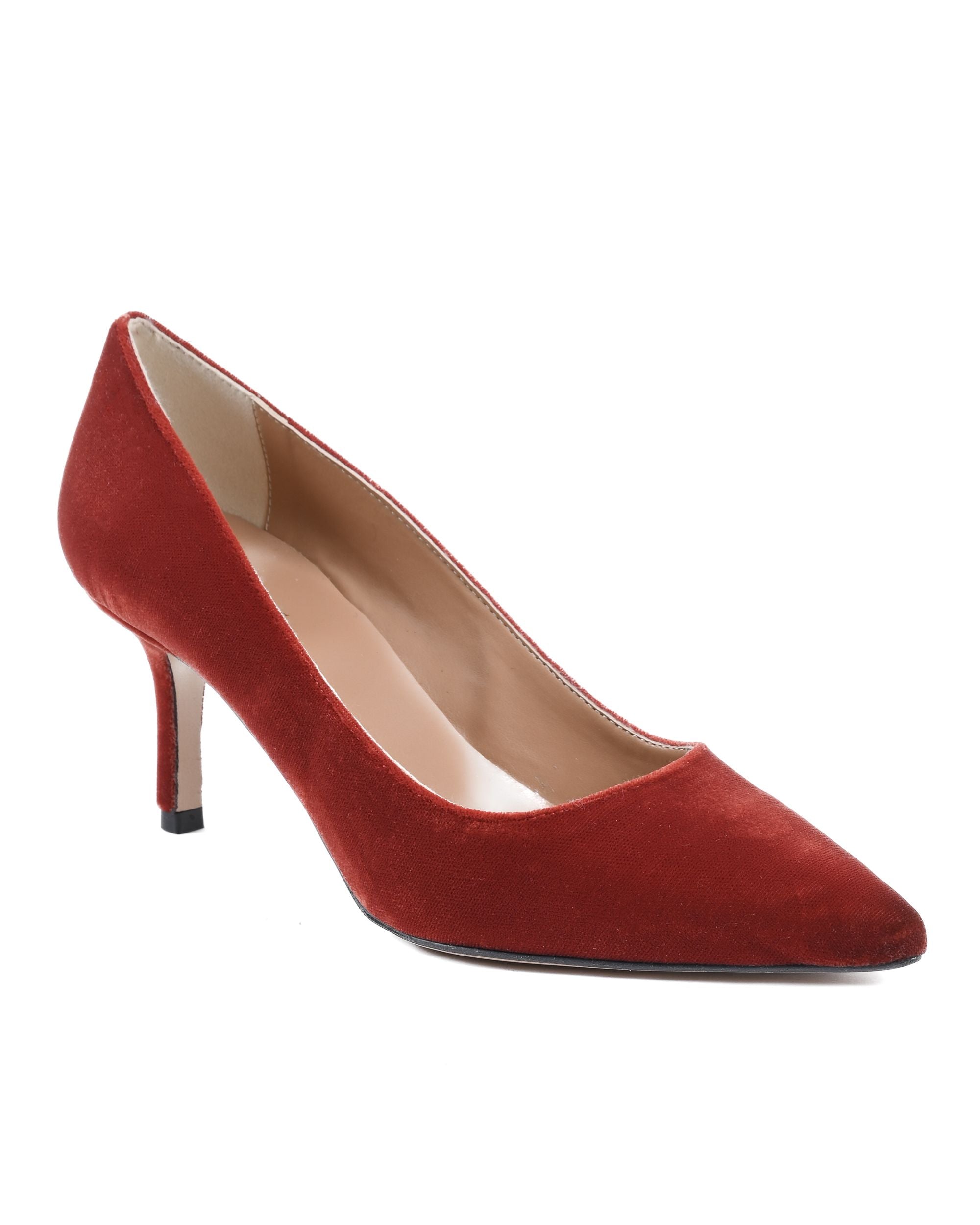 Décolleté Donna 19V69 Italia Rosso INES65 VELLUTO GRANATA