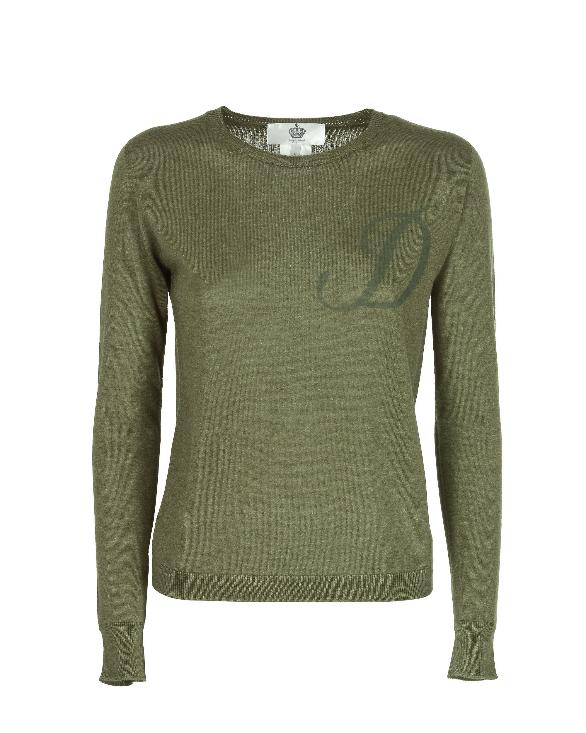 Dee Ocleppo Long Sleeve ART 004 GREEN LETTER D