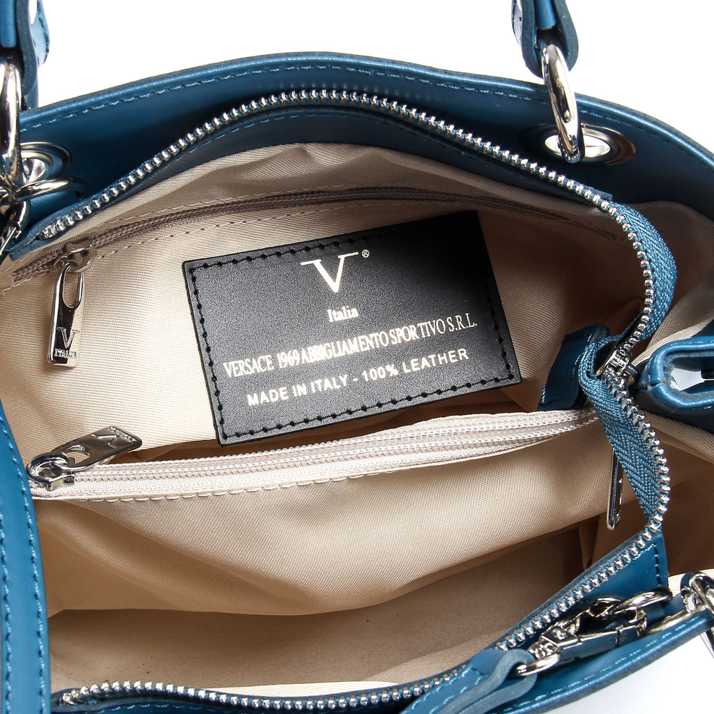 Borsa da donna V 1969 Italia V004-S RUGA PETROLIO