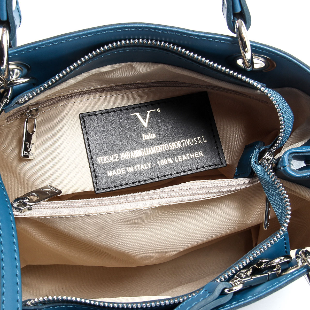 Borsa da donna V 1969 Italia V004-S RUGA PETROLIO