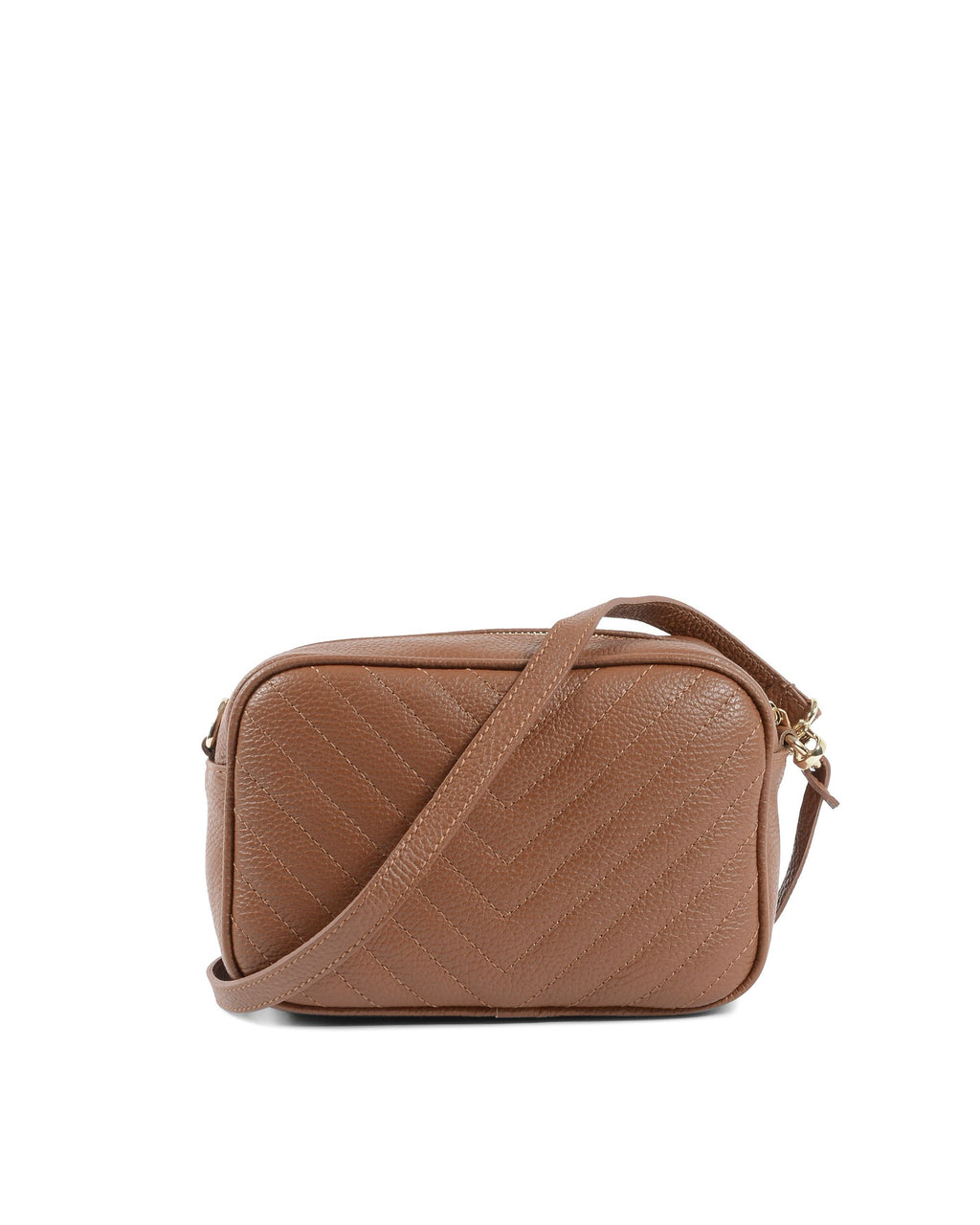 Borsa a mano da donna V Italia Marrone V101 52 DOLLARO CUOIO