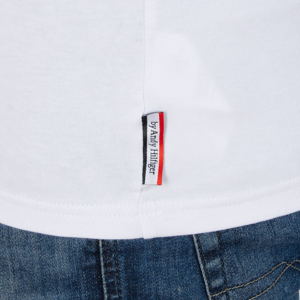 Andrew Charles By Andy Hilfiger T-shirt uomo LS TS160 031002 SELMA WHITE 003