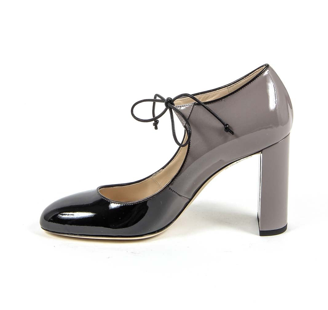Décolleté con lacci da donna V 1969 Italia 3112338 VERN. SFUMATO NERO-GRIGIO