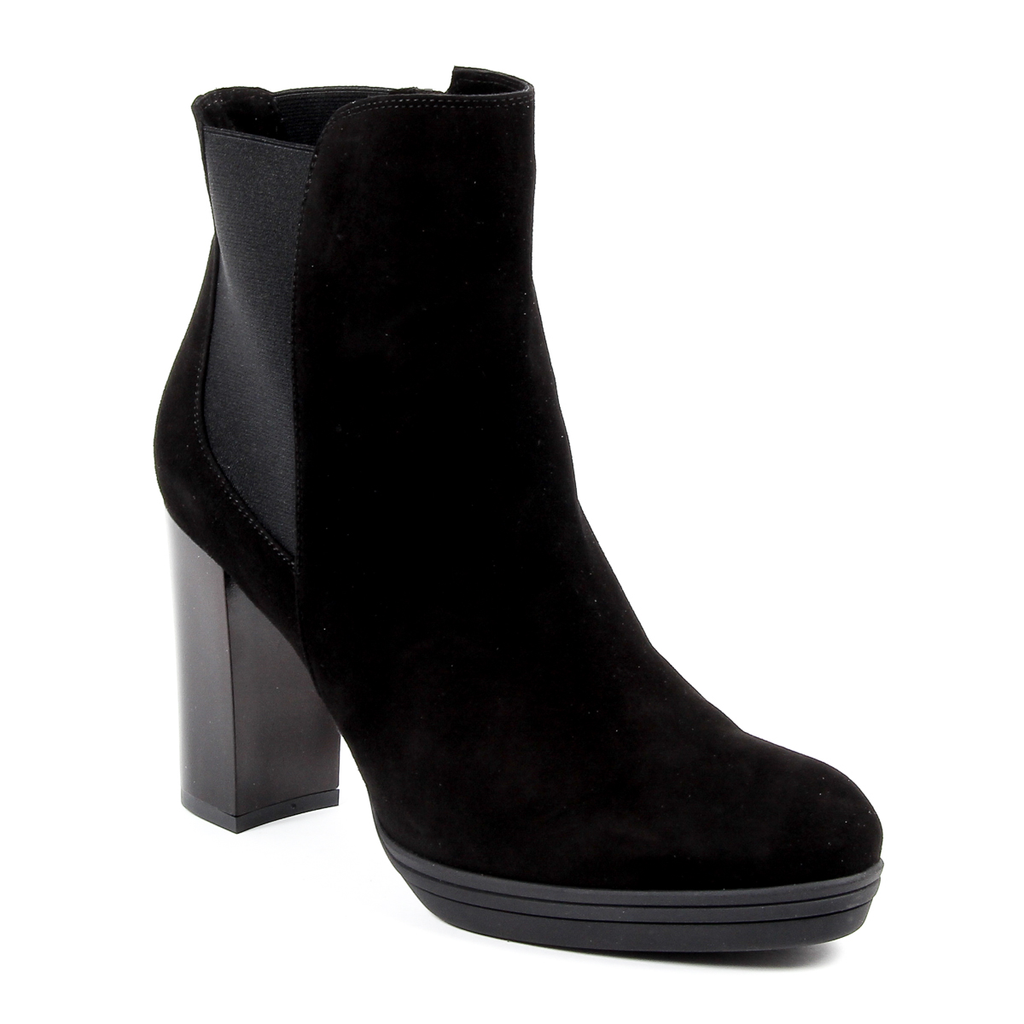 V 1969 Italia Stivaletto con tacco da donna nero MADELYN