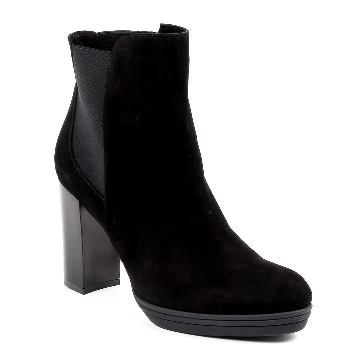 V 1969 Italia Stivaletto con tacco da donna nero MADELYN