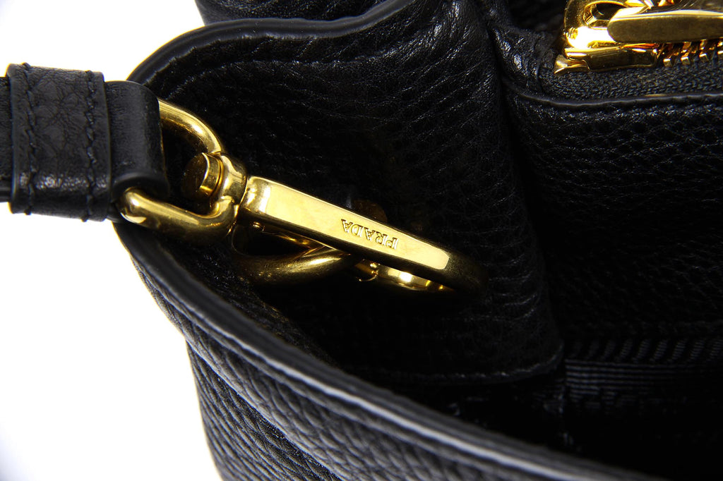Borsa shopping Prada BN2794 Nero Vitello Daino