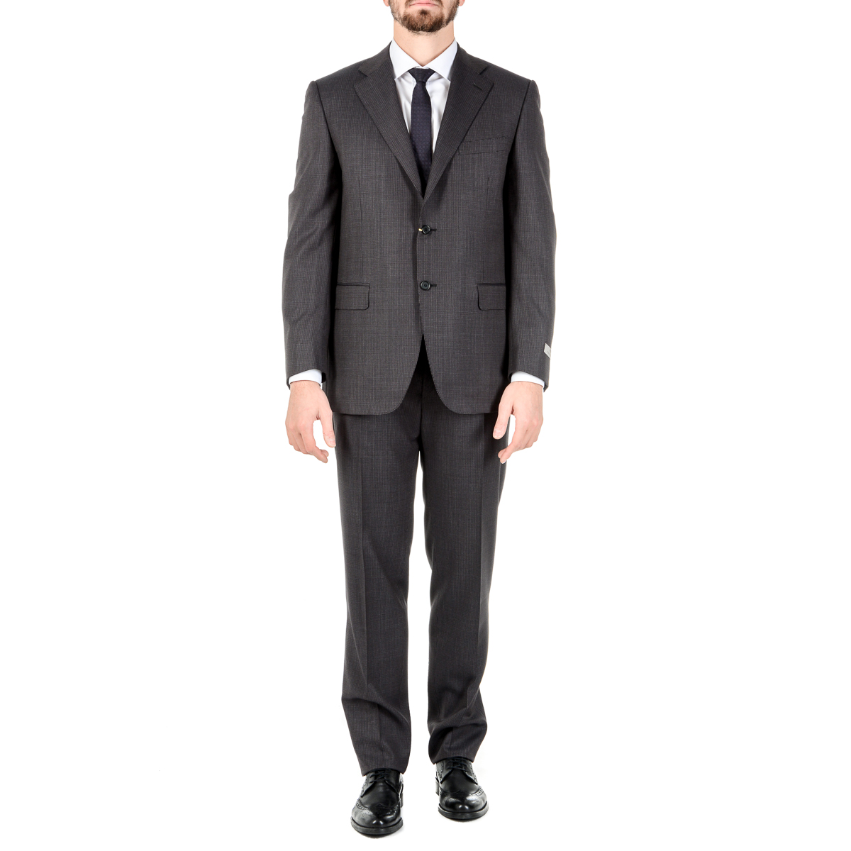 Abito da uomo Canali maniche lunghe grigio scuro