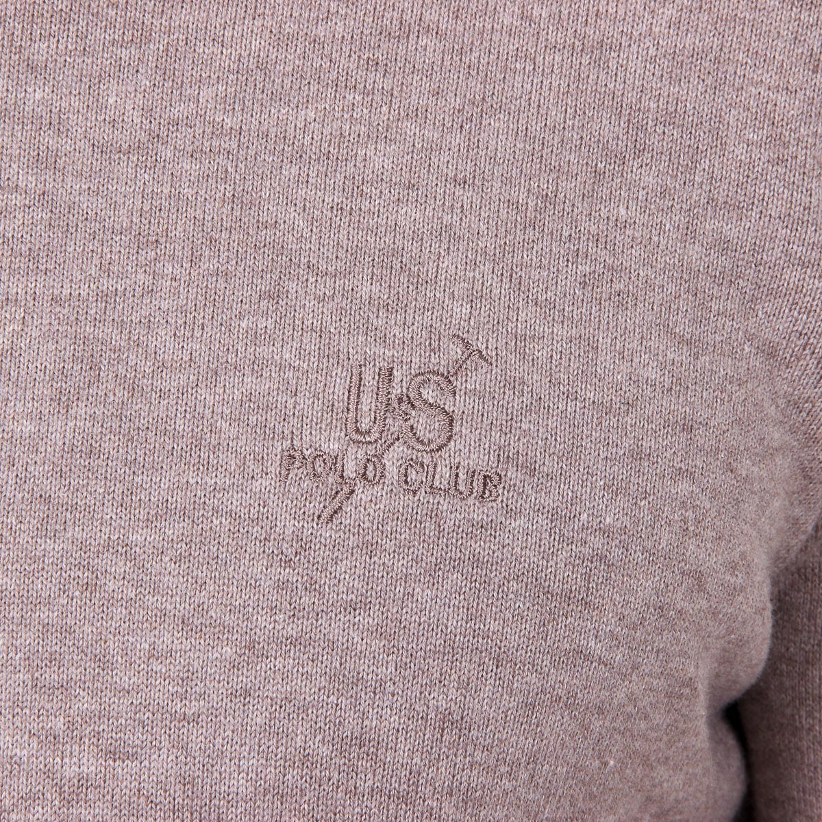 Maglione da uomo Ufford & Suffolk Polo Club a maniche lunghe con scollo rotondo PULLRUS100 VISON