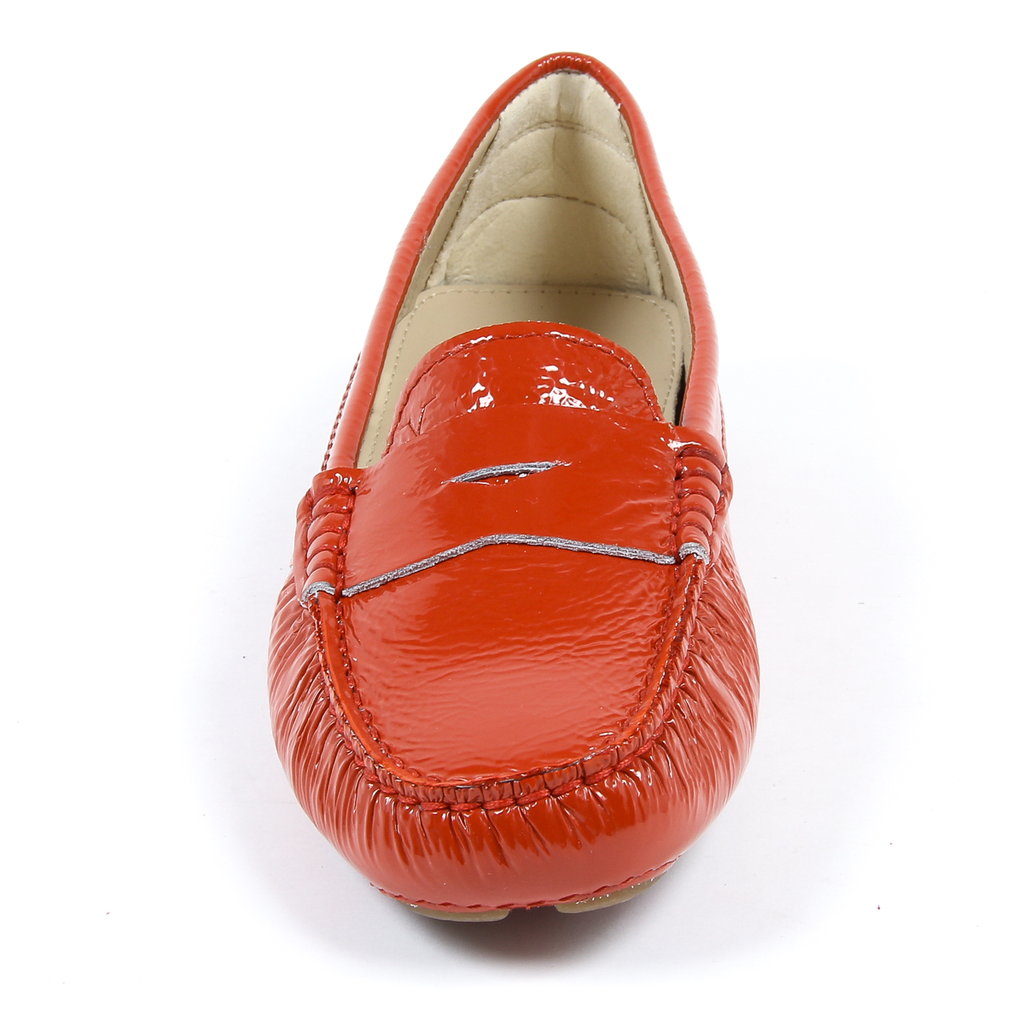 V 1969 Italia Mocassino da donna rosso AMALFI