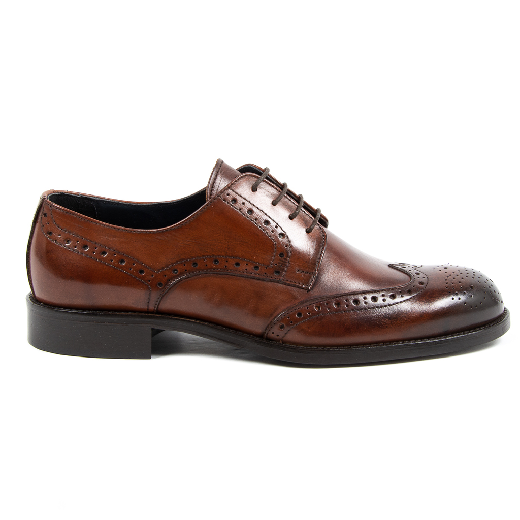 V 1969 Italia Scarpa Brogue da Uomo Marrone VERNON