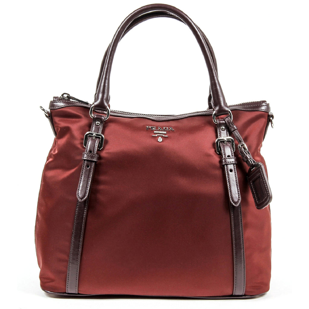 Borsa a mano Prada Ladies BR5116 in tessuto e vitello morbido