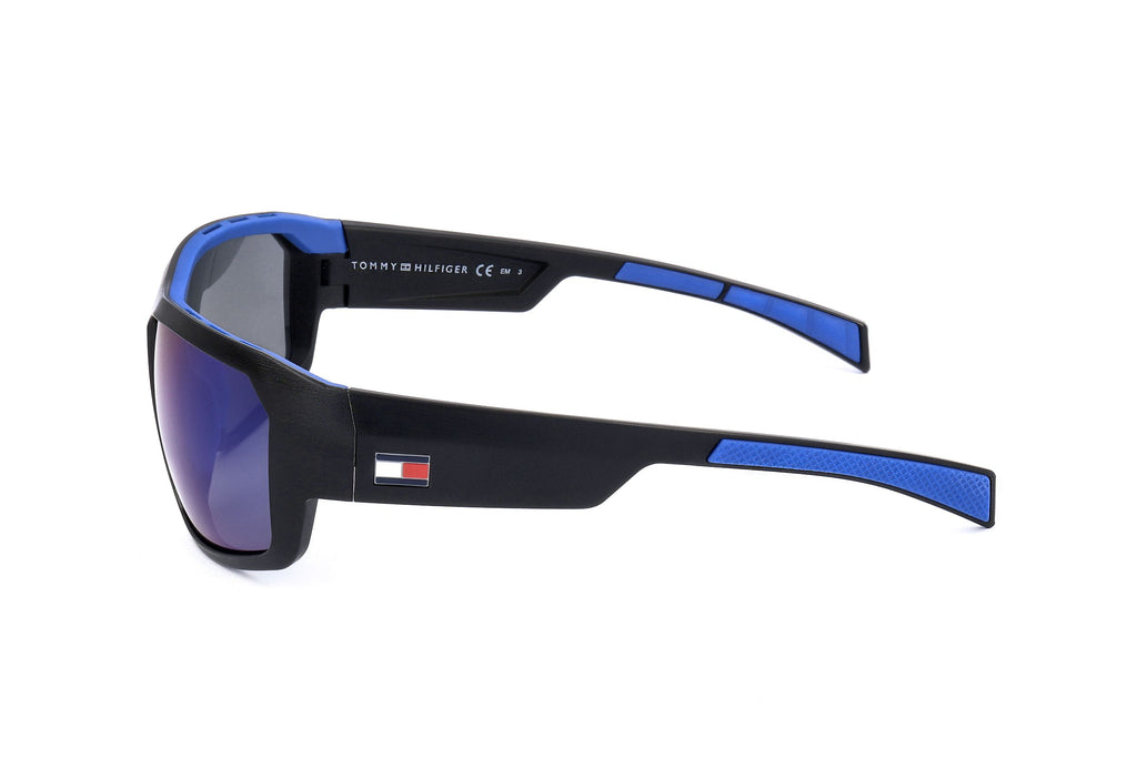 Occhiali da sole da uomo Tommy Hilfiger TH 1722 S 0VK 61 16 125 NERO OPACO BLU