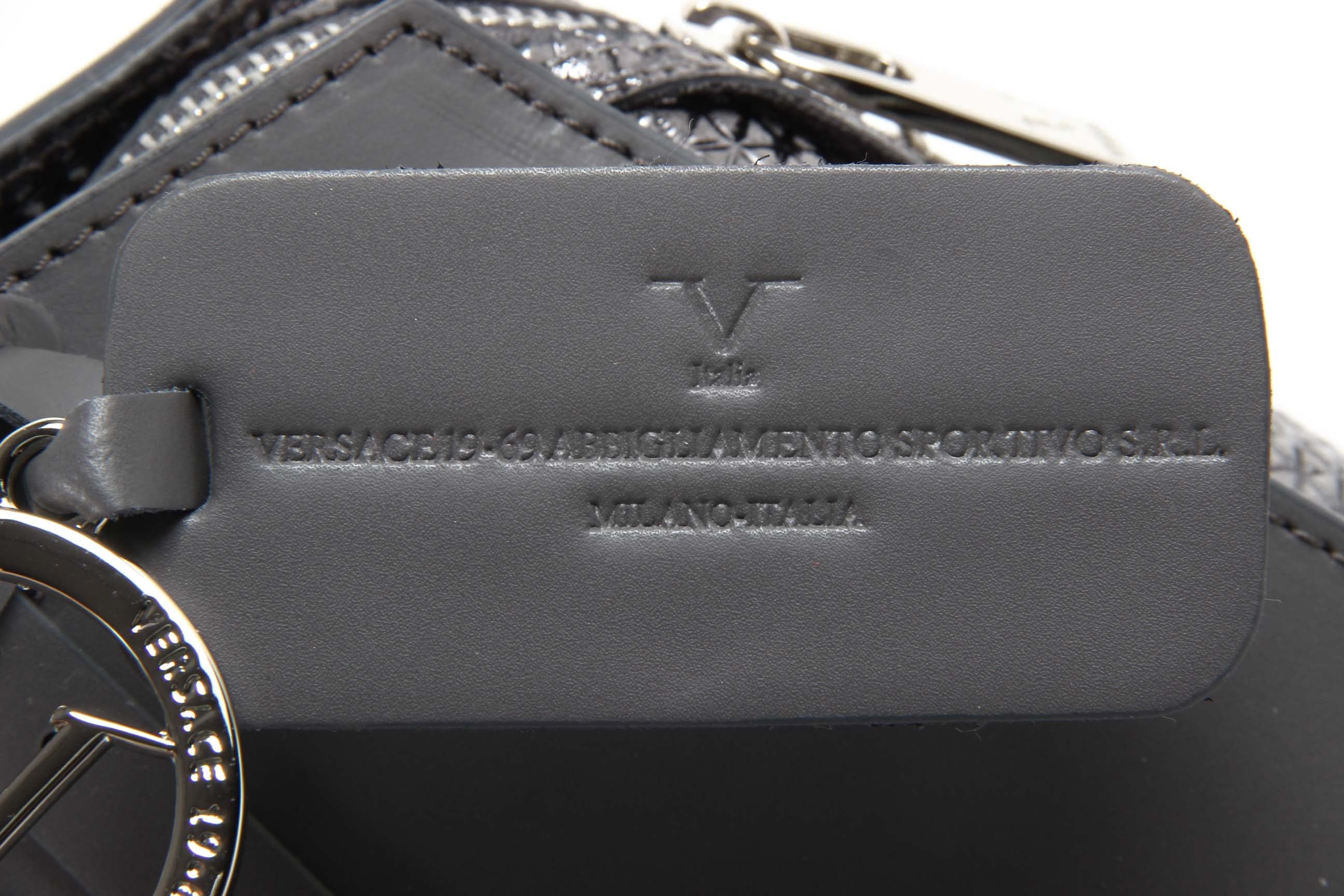 Borsa da donna V 1969 Italia V016-S RUGA STAMPATO GRIGIO