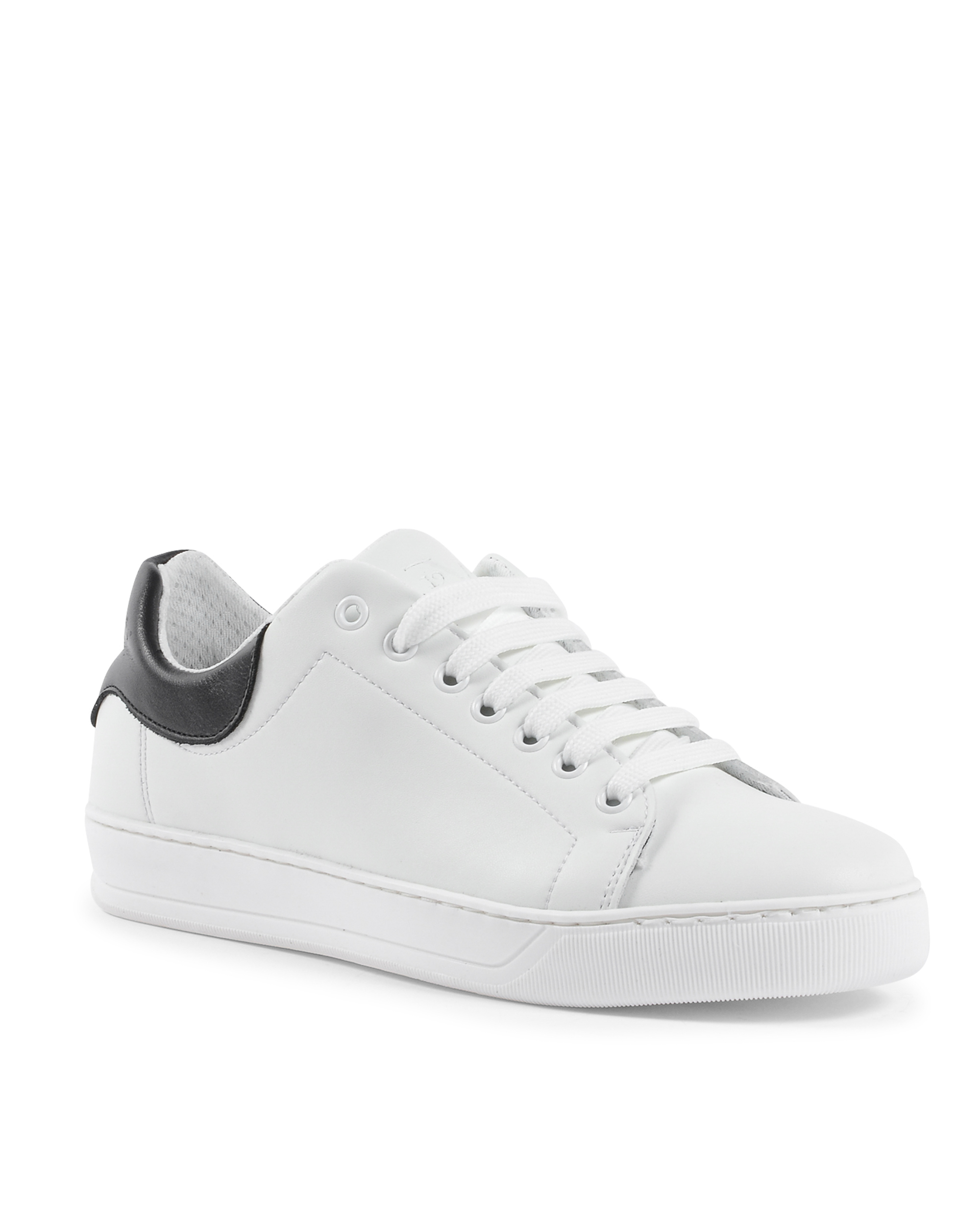 Sneaker Uomo 19V69 Italia Bianco Nero 2120 PELLE BIANCO PELLE NERO