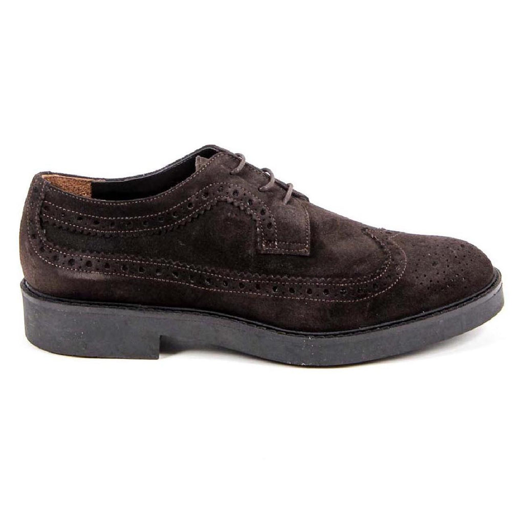 V 1969 Italia Scarpa Brogue Donna B1670 VELOUR T. MORO