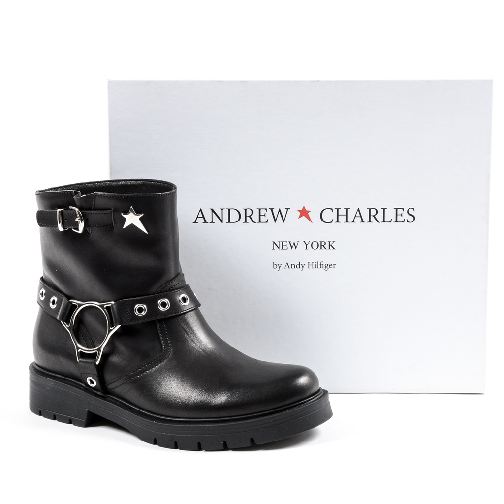 Stivaletto corto da donna Andrew Charles nero ARETHA