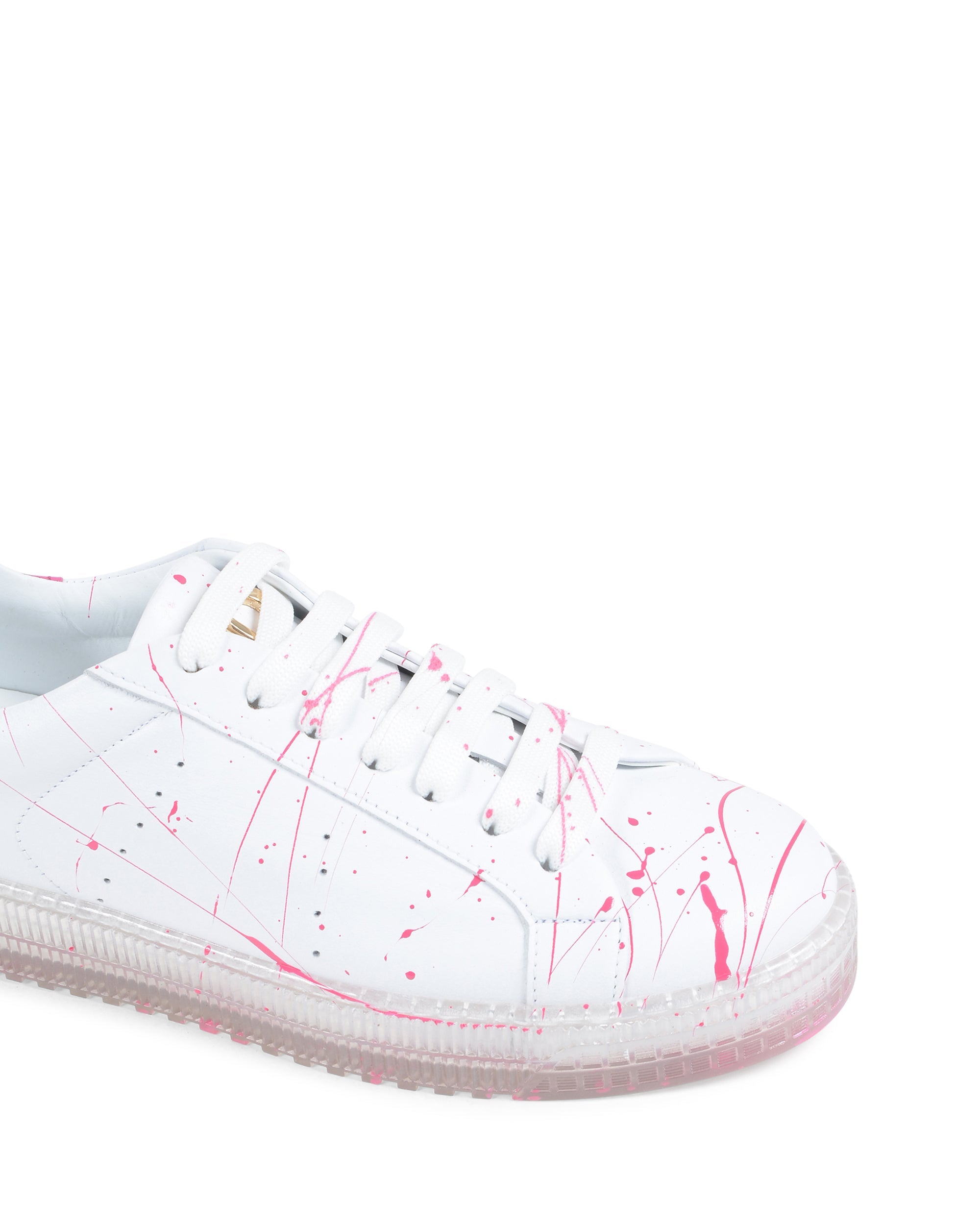 Sneaker Splatter - Bianco Fuxia