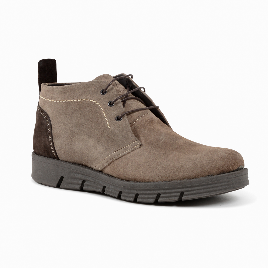 Copia 19V69 Italia Stivaletto Uomo Beige Marrone 930 CAMOSCIO TORTORA T MORO