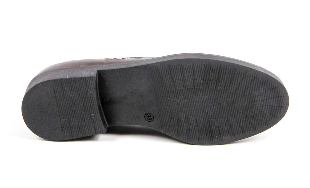 Scarpa Brogue Donna V 1969 Italia B1670 VITELLO T. MORO COCCO