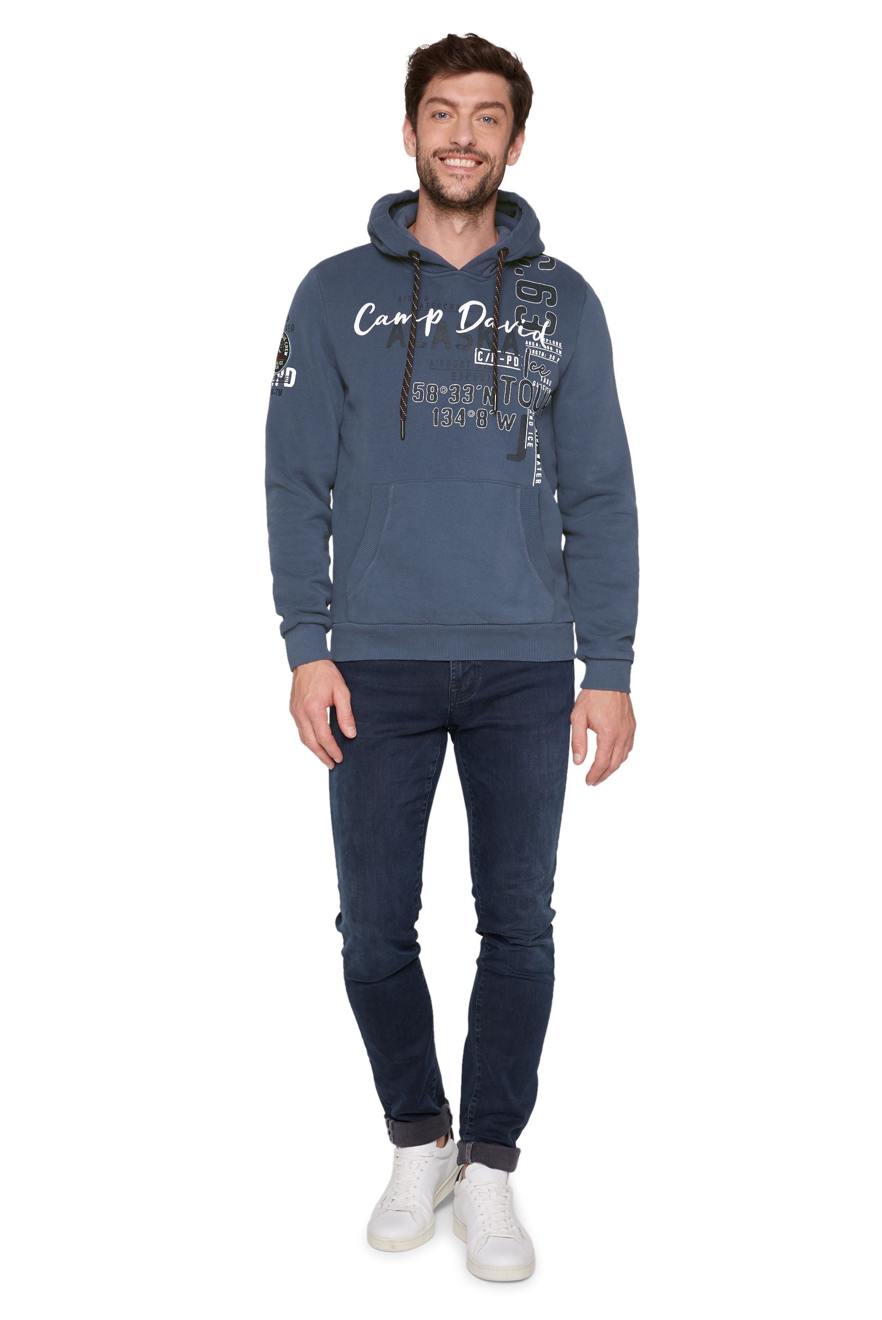 Felpa con cappuccio da uomo Camp David