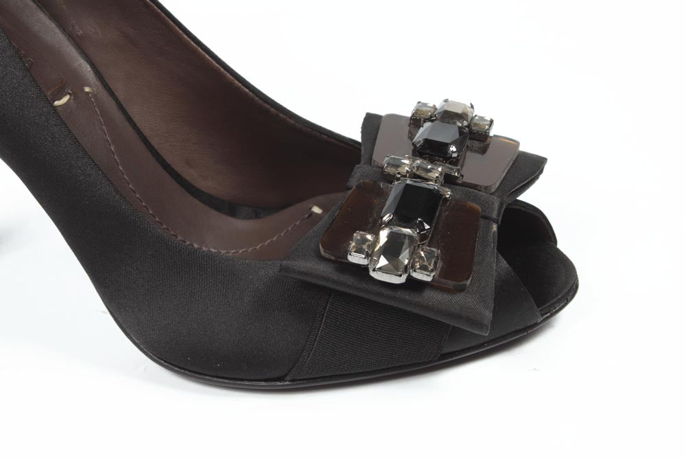 Max Azria - Décolleté da donna con punta aperta MA-ISHA BLACK