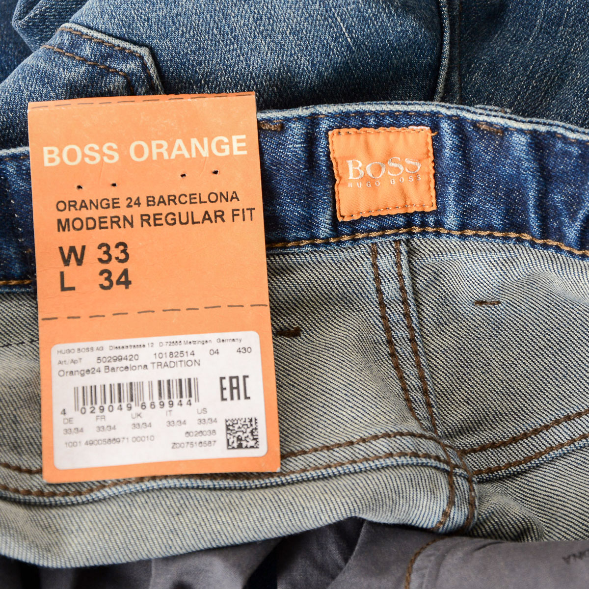 Jeans da uomo Hugo Boss blu BARCELLONA