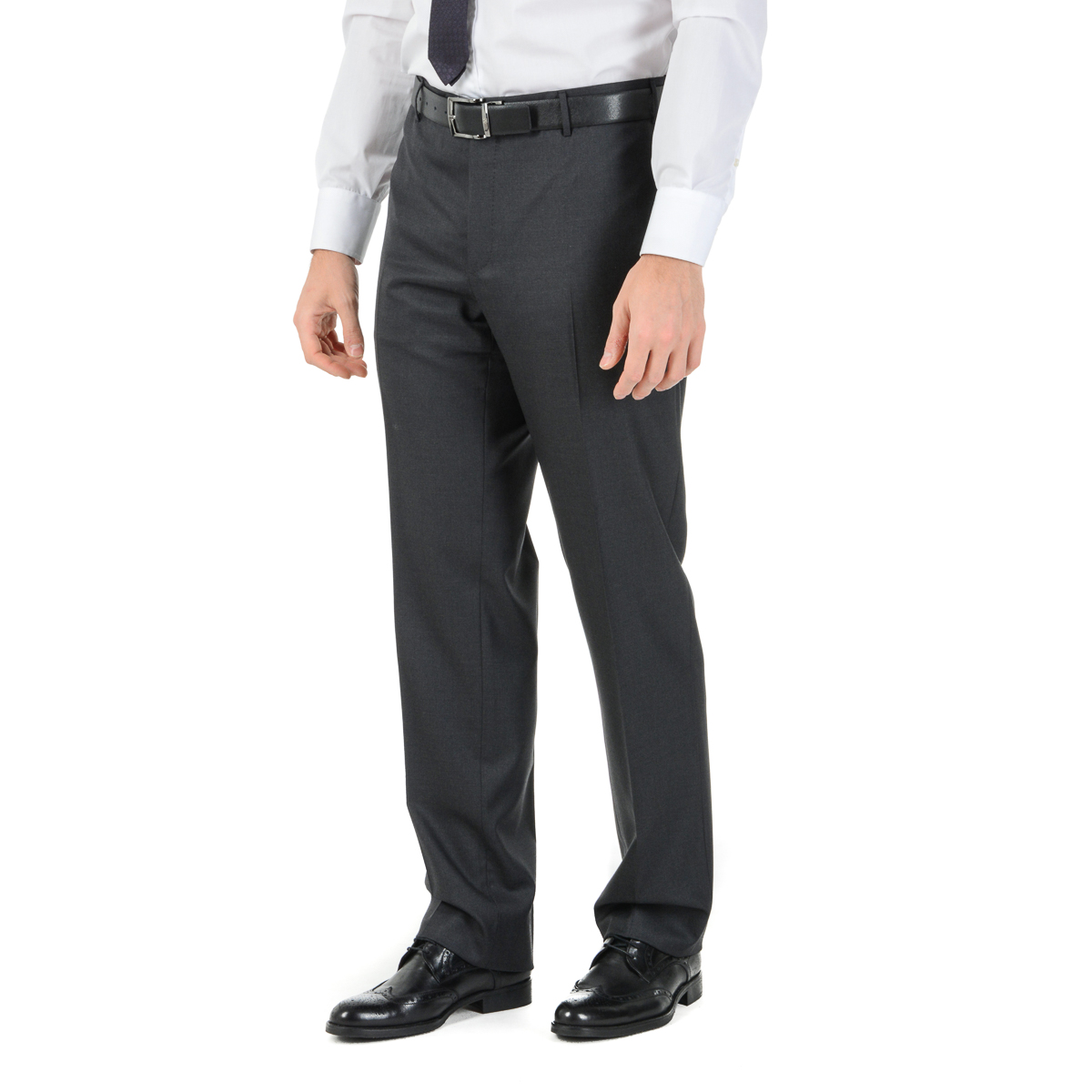 Corneliani Abito da uomo a maniche lunghe grigio scuro Super 160's